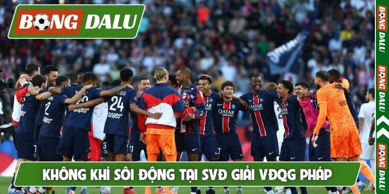 Không khí sôi động tại SVĐ giải VĐQG Pháp